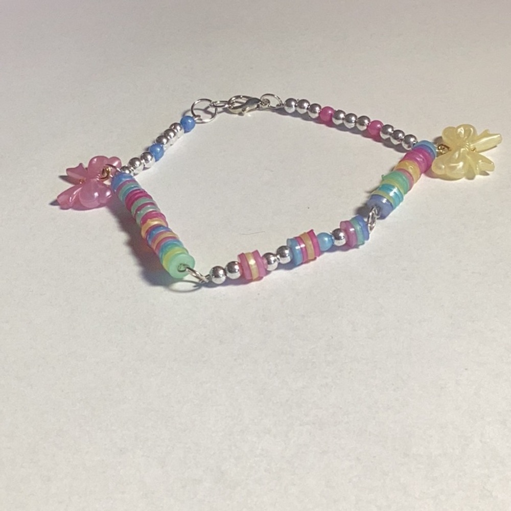Colorful Beaded Bracelet with Charms